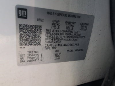 2022 GMC Yukon XL AT4