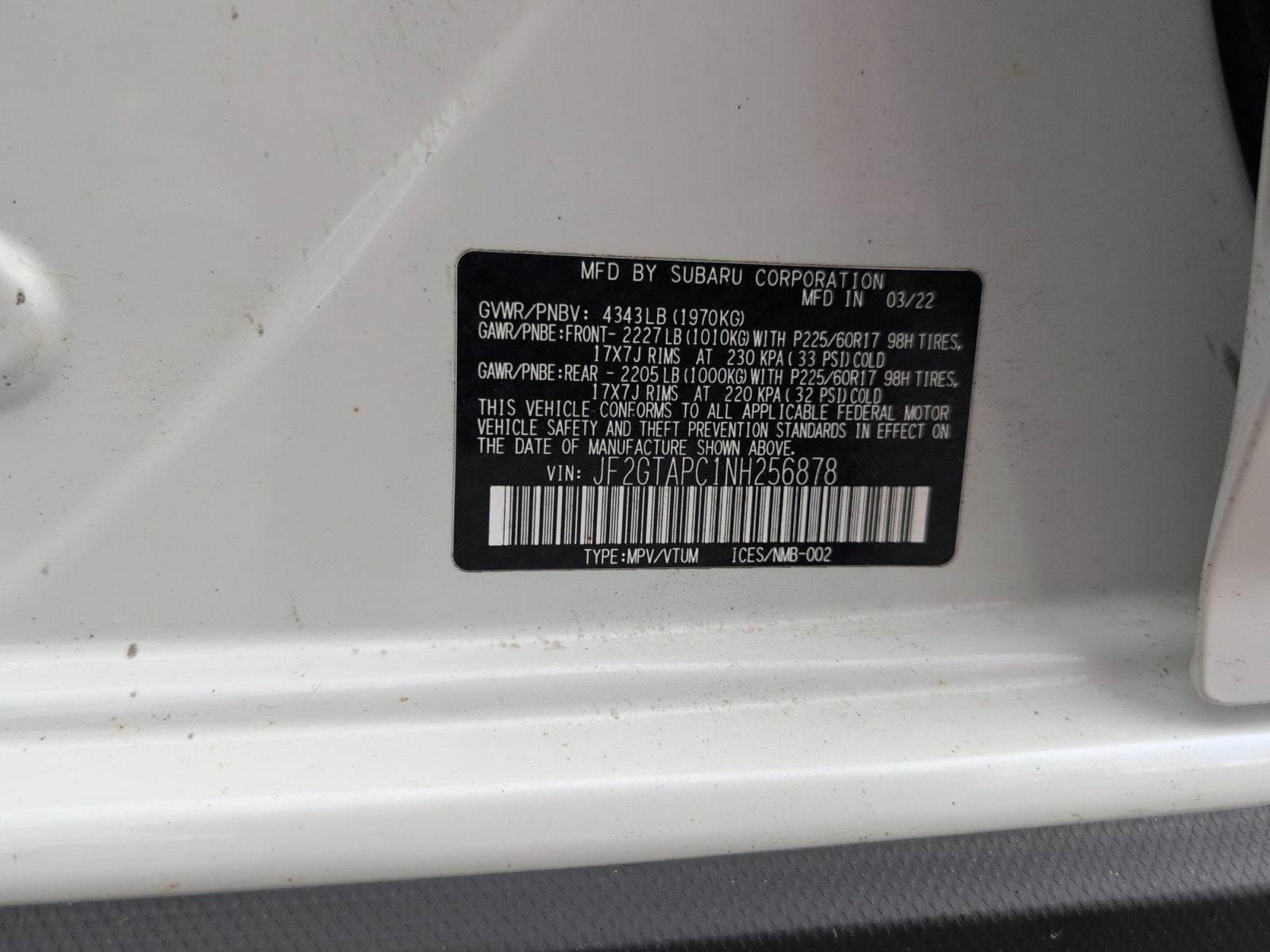 2022 Subaru Crosstrek Premium