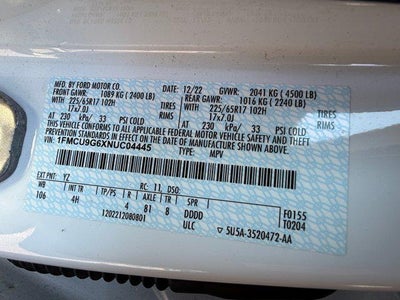 2022 Ford Escape SE