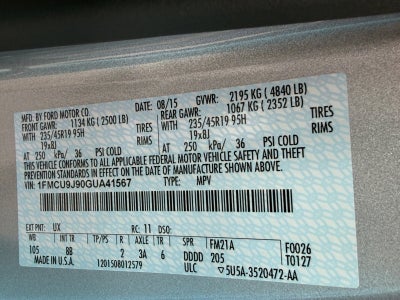 2016 Ford Escape Titanium