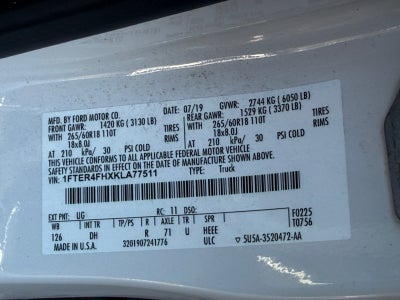 2019 Ford Ranger LARIAT