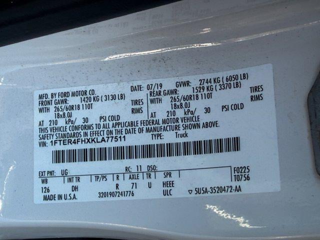 2019 Ford Ranger LARIAT