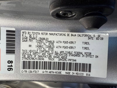 2020 Toyota Tacoma 2WD TRD Sport