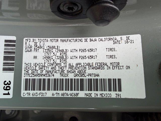 2022 Toyota Tacoma 4WD TRD Sport