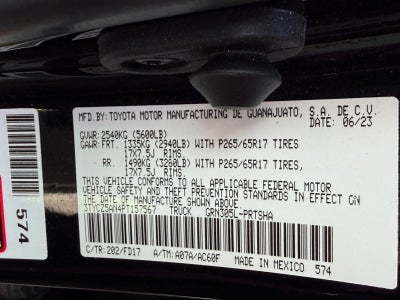 2023 Toyota Tacoma 4WD TRD Sport