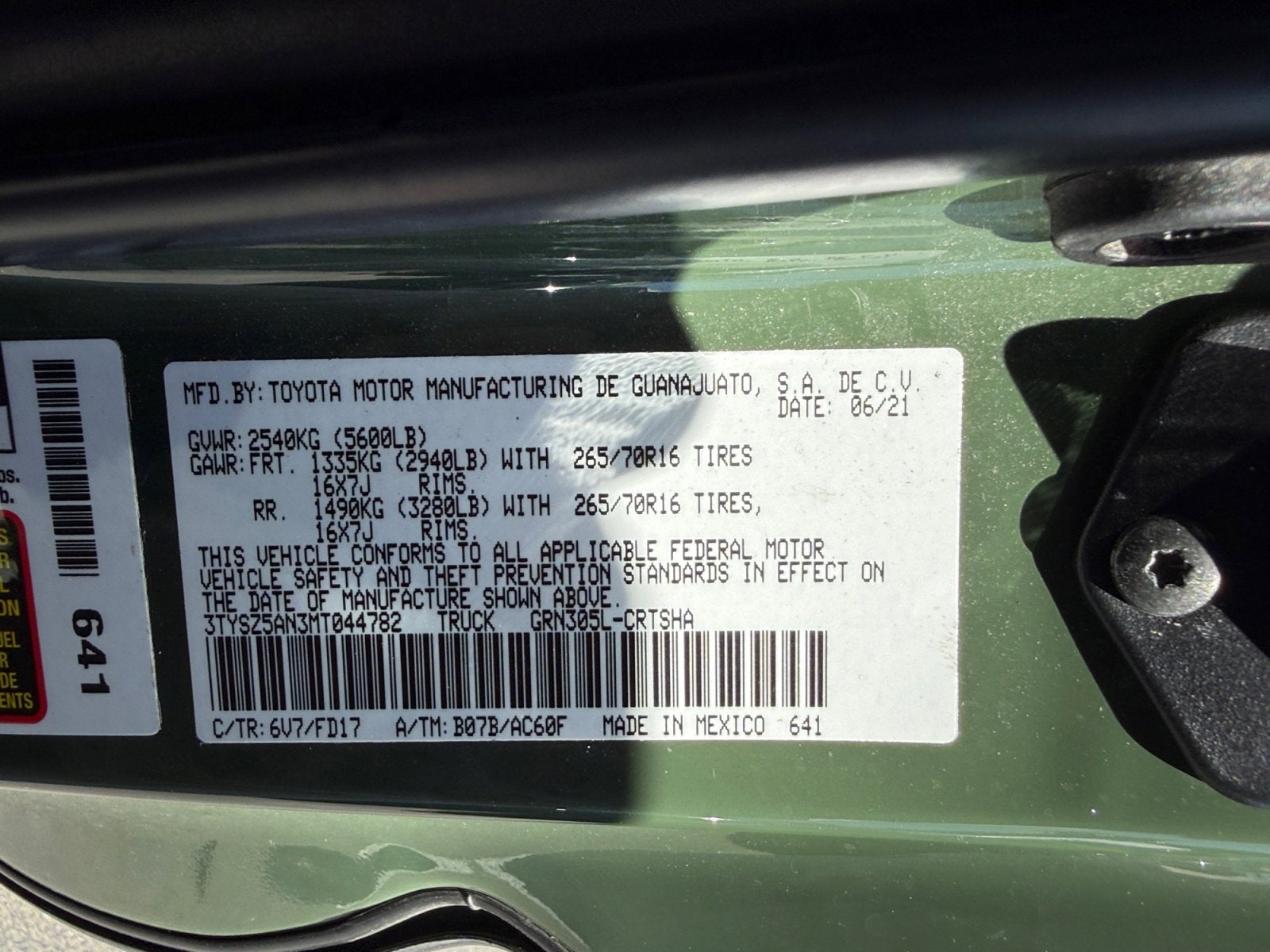 2021 Toyota Tacoma 4WD TRD Off Road