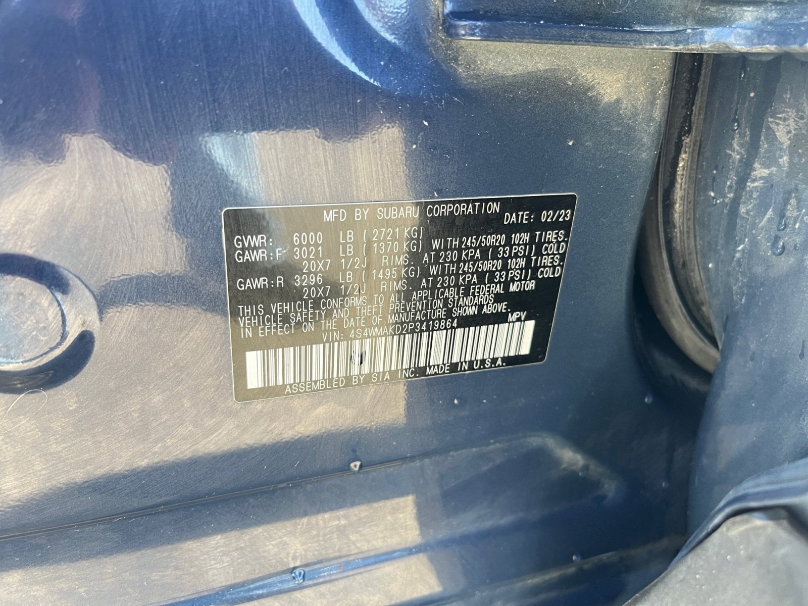 2023 Subaru Ascent Onyx Edition Limited