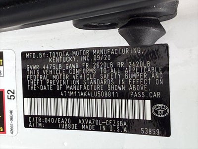 2020 Toyota Camry SE