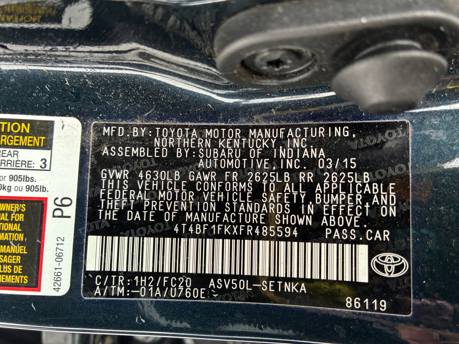 2015 Toyota Camry LE