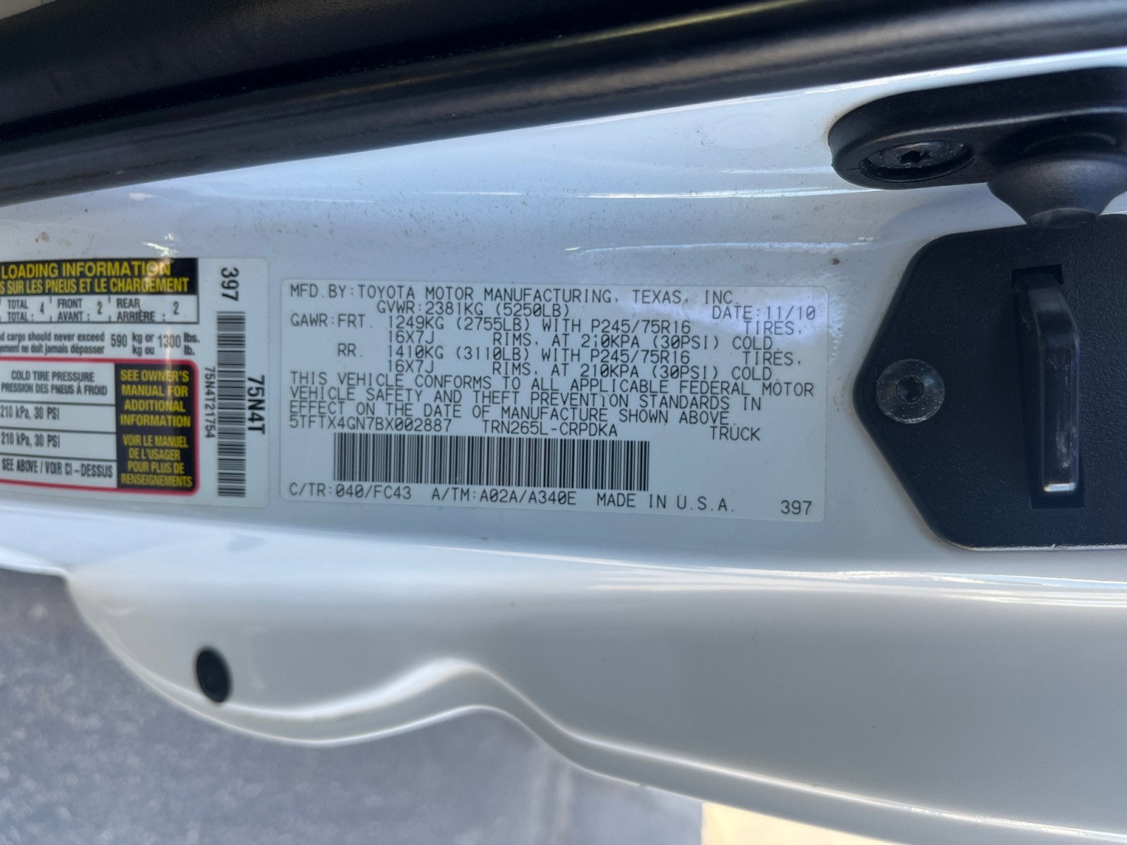 2011 Toyota Tacoma PreRunner