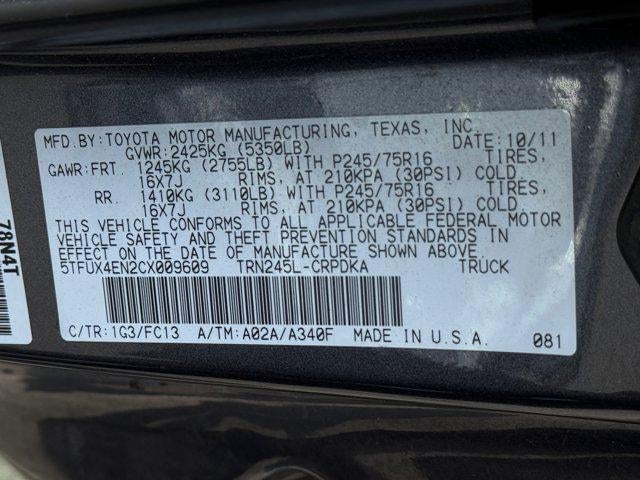 2012 Toyota Tacoma Base