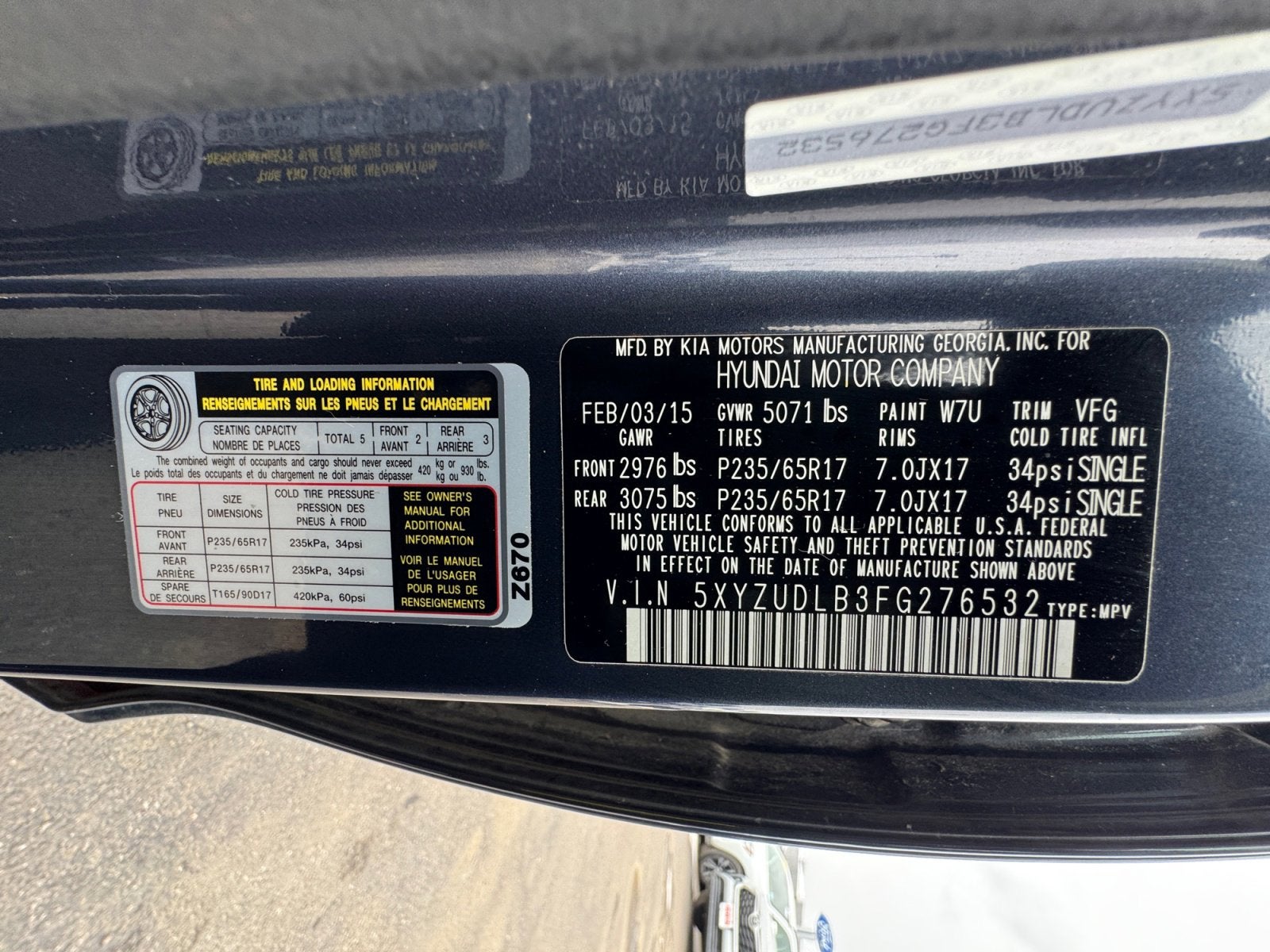 2015 Hyundai SANTA FE SPORT Base