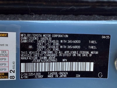 2025 Toyota Land Cruiser Base