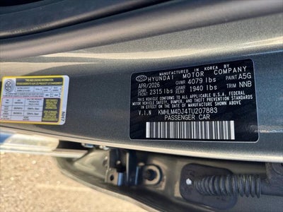 2026 Hyundai ELANTRA HYBRID Blue
