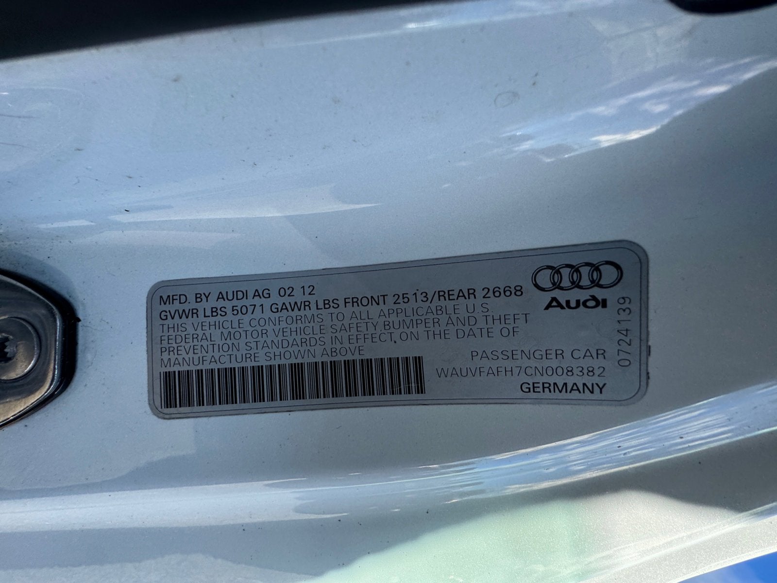 2012 Audi A5 2.0T Prestige