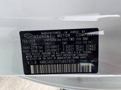 2026 Hyundai TUCSON HYBRID Blue