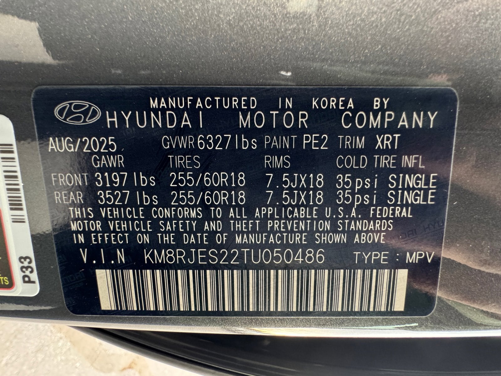 2026 Hyundai PALISADE XRT Pro