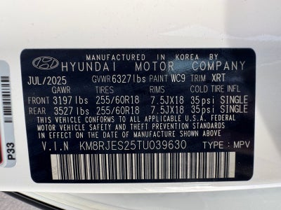 2026 Hyundai PALISADE XRT Pro
