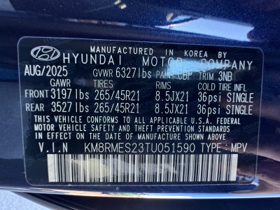 2026 Hyundai PALISADE Calligraphy AWD