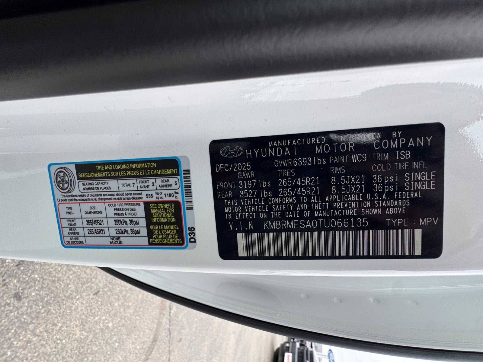 2026 Hyundai PALISADE HYBRID Calligraphy