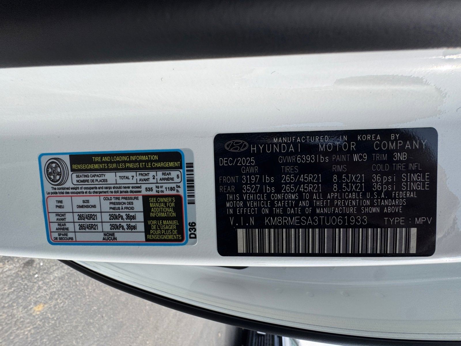 2026 Hyundai PALISADE HYBRID Calligraphy