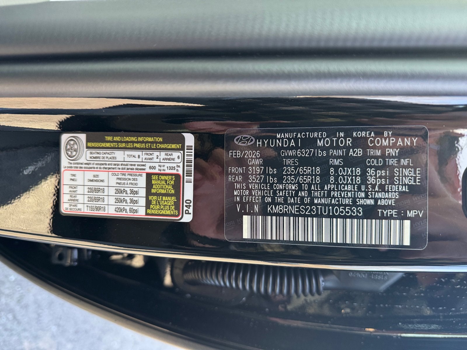 2026 Hyundai PALISADE SEL Premium AWD