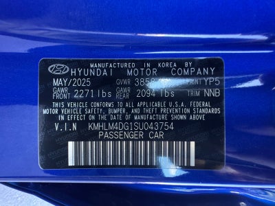 2025 Hyundai ELANTRA SEL Sport