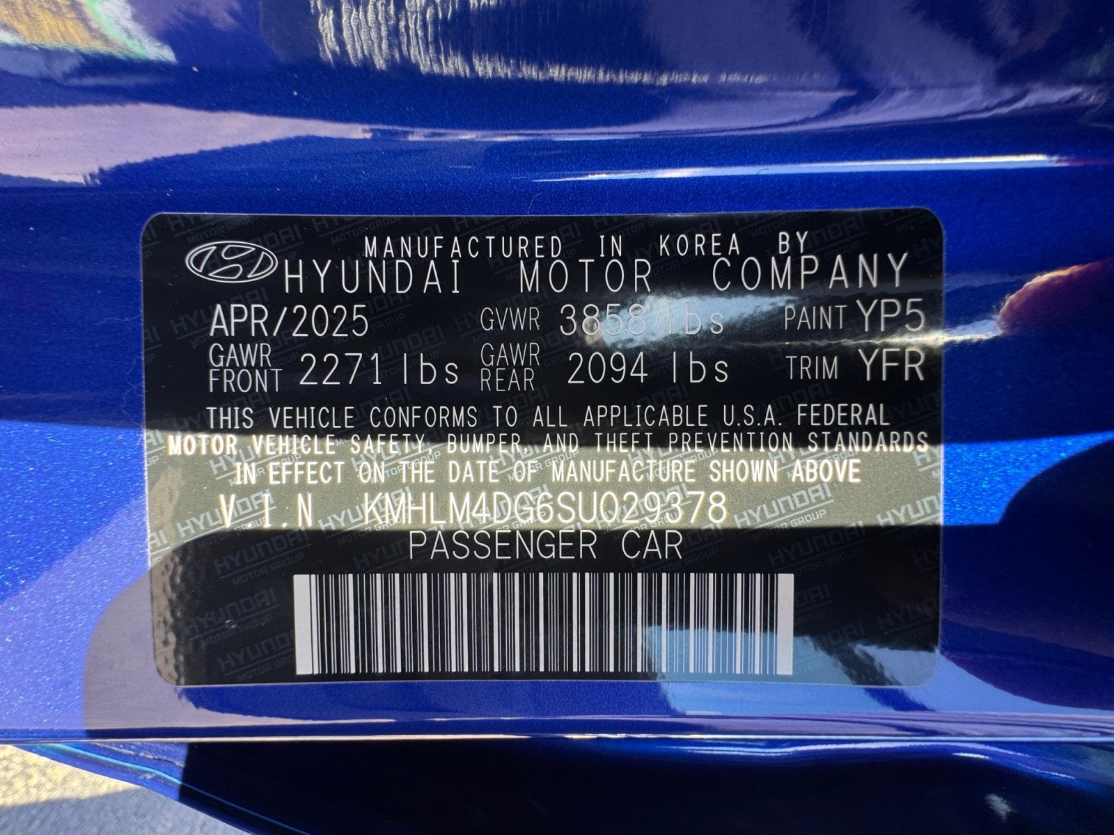 2025 Hyundai ELANTRA SEL Sport